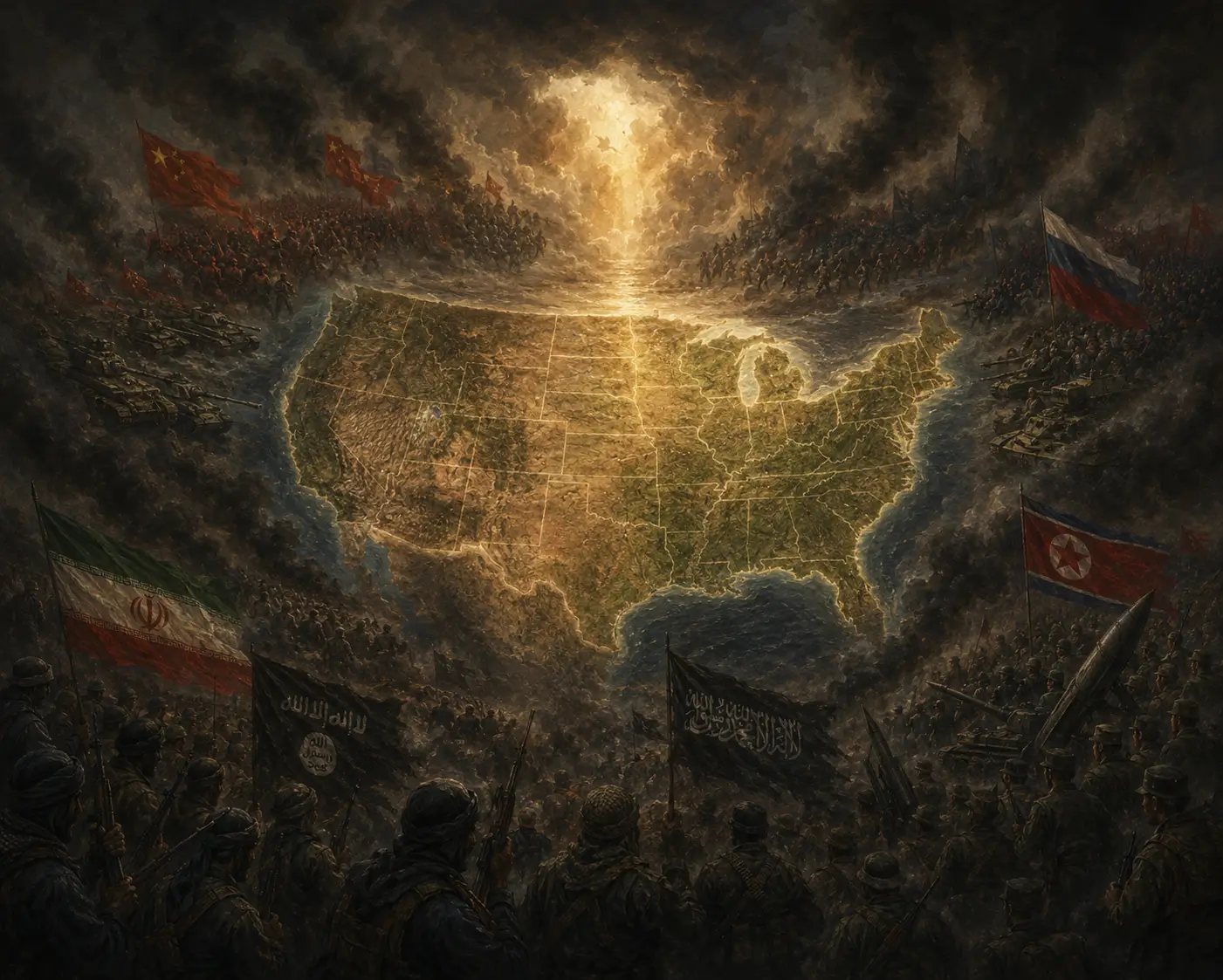 Armies enciruling the US